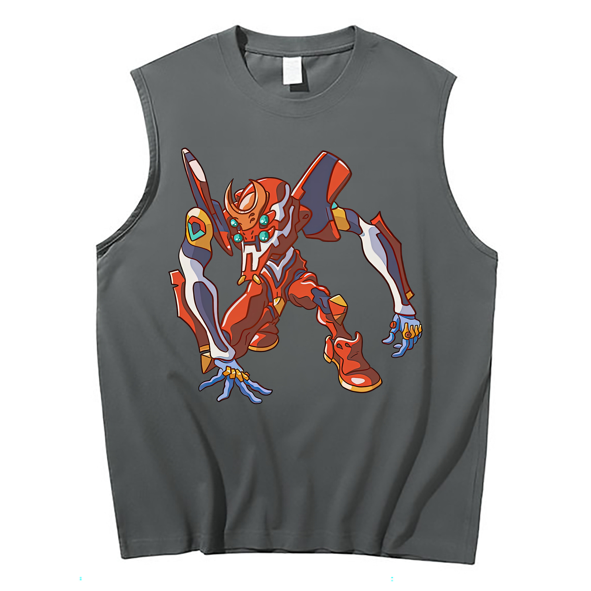 （画像用） EVA 新世紀エヴァンゲリオン コットン100％タンクトップ（フロントプリント）